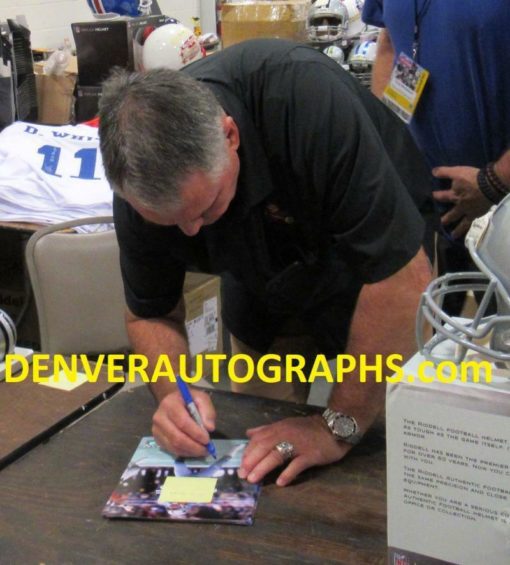Danny White Autographed/Signed Dallas Cowboys 8x10 Photo SB XII Champ JSA 22118