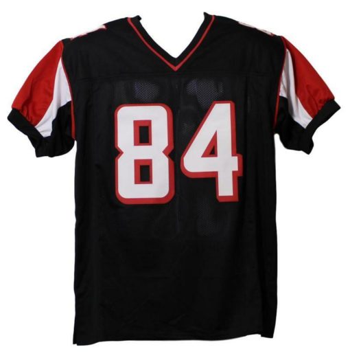 Roddy White Autographed/Signed Atlanta Falcons XL Black Jersey JSA 22119
