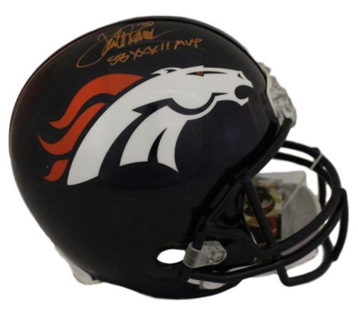 Terrell Davis Autographed/Signed Denver Broncos Replica Helmet MVP JSA 22132