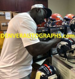 Terrell Davis Autographed/Signed Denver Broncos Proline Helmet HOF RAD 22134