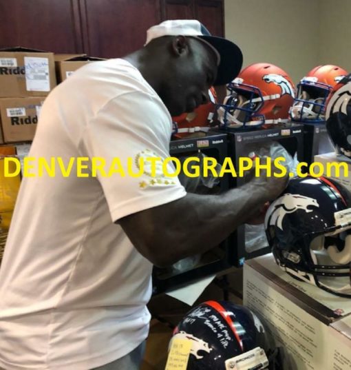 Terrell Davis Autographed Denver Broncos Proline Helmet 2x SB Champs RAD 22135