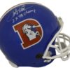 Terrell Davis Signed Denver Broncos D Logo Proline Helmet 2x SB Champs RAD 22137
