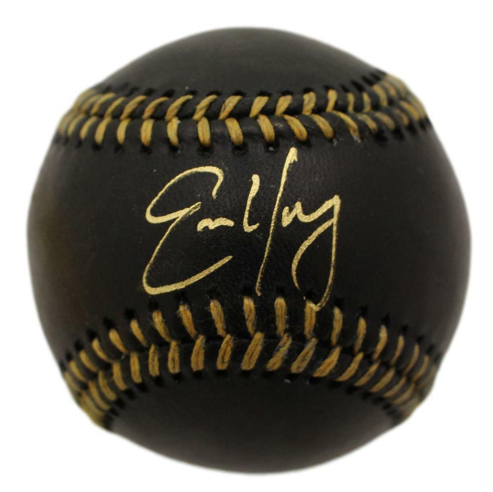 Eric Young Autographed/Signed Colorado Rockies Black OML Baseball JSA 22141