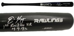Eric Young Autographed Colorado Rockies Rawlings Black Bat 1st HR JSA 22142