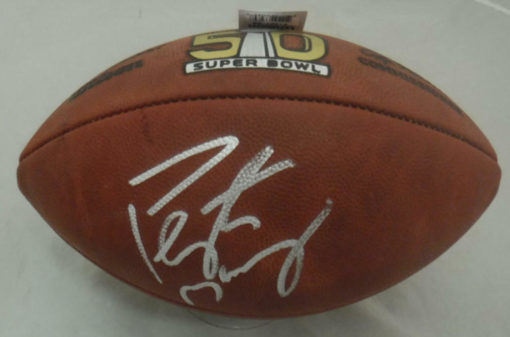 Peyton Manning Autographed Denver Broncos SB 50 Duke Football Steiner 22146