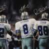 Dallas Cowboys Triplets Autographed 16x20 Photo Aikman Emmitt Irvin BAS 22167