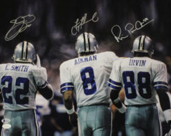 Dallas Cowboys Triplets Autographed 16x20 Photo Aikman Emmitt Irvin BAS 22167