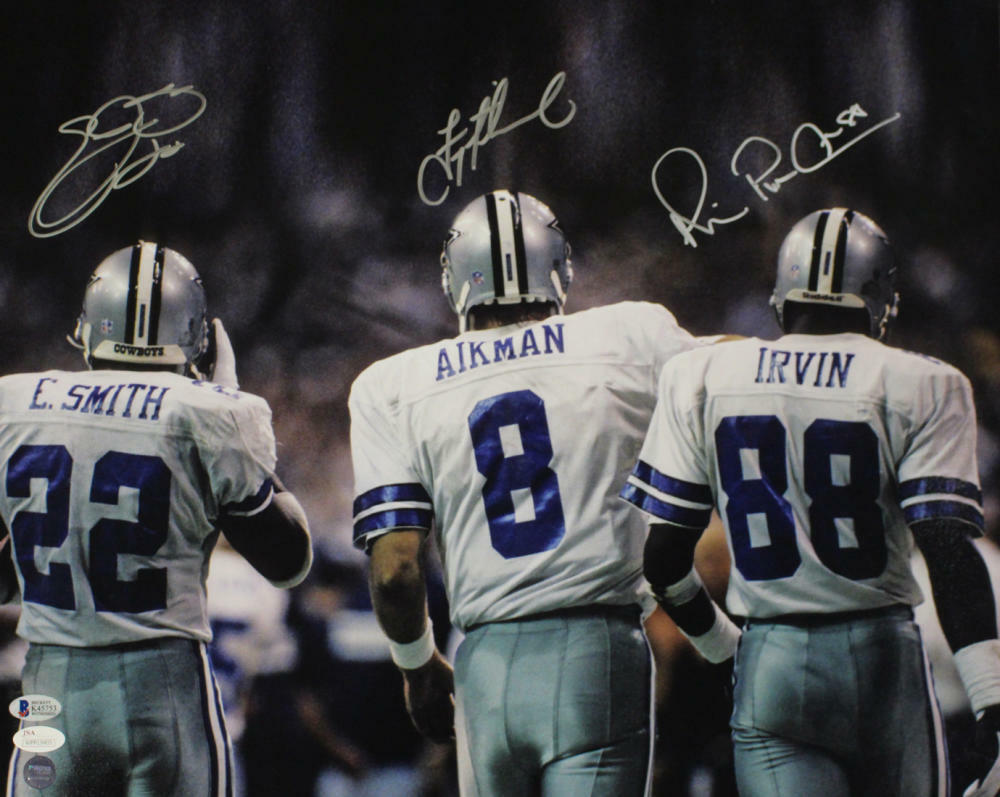 Dallas cowboys triplets shop autographed picture