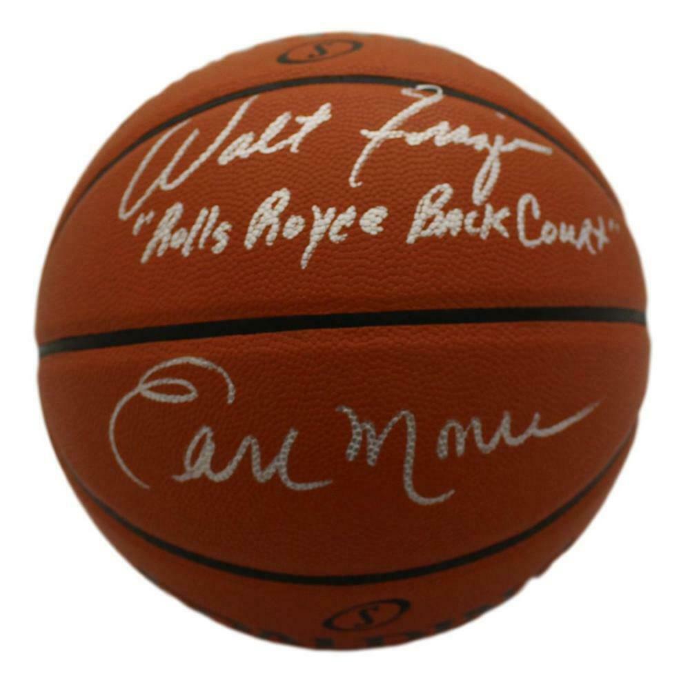 walt frazier autographed basketball