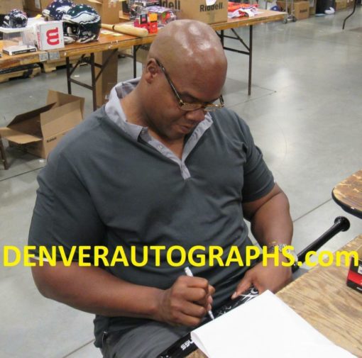 Frank Thomas Autographed Chicago White Sox Black Rawlings Bat 521 HRs JSA 22234