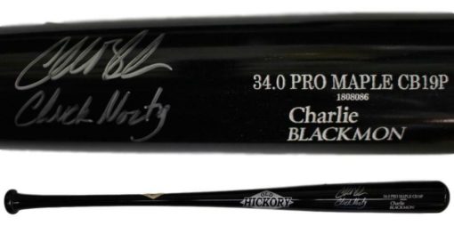 Charlie Blackmon Signed Colorado Rockies Game Model Bat Chuck Nasty FAN 22244