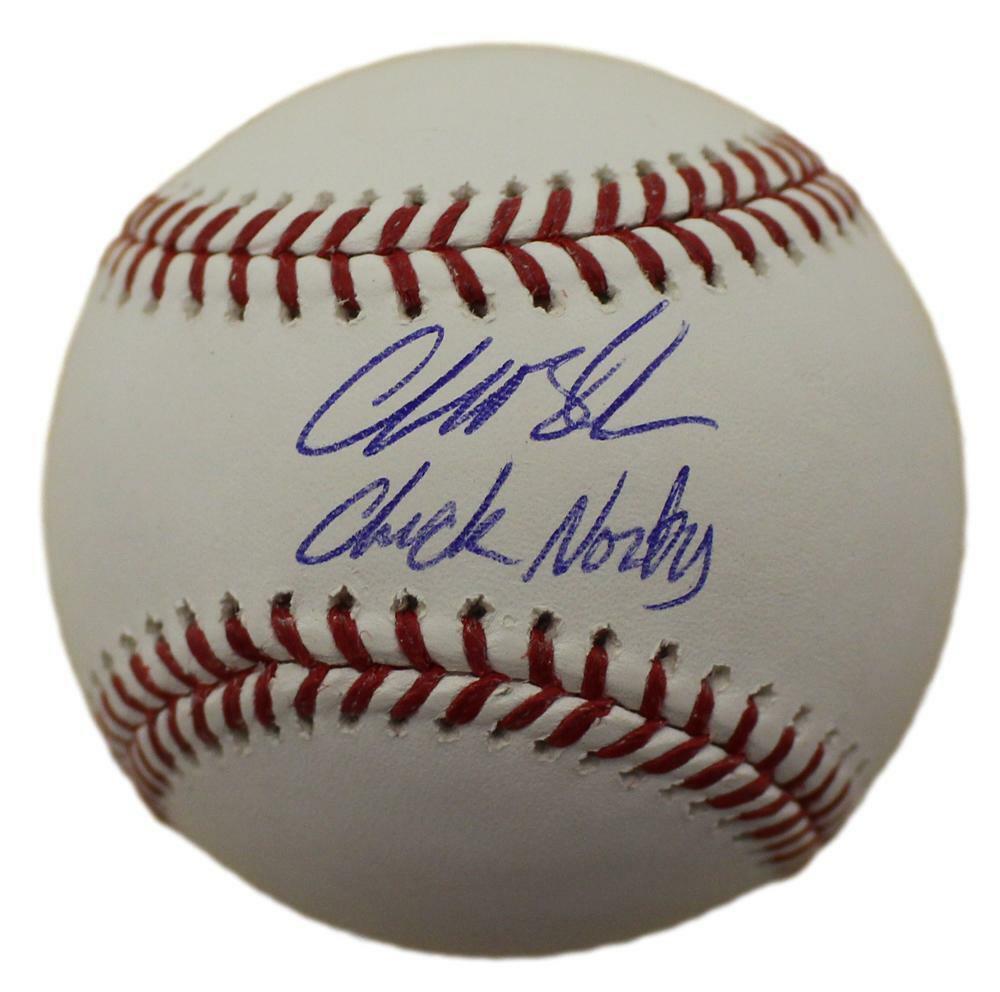 Charlie Blackmon Signed Colorado Rockies OML Baseball Chuck Nasty FAN 22248