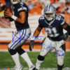 Ezekiel Elliott & Dak Prescott Signed Dallas Cowboys 16x20 Photo BAS 22253