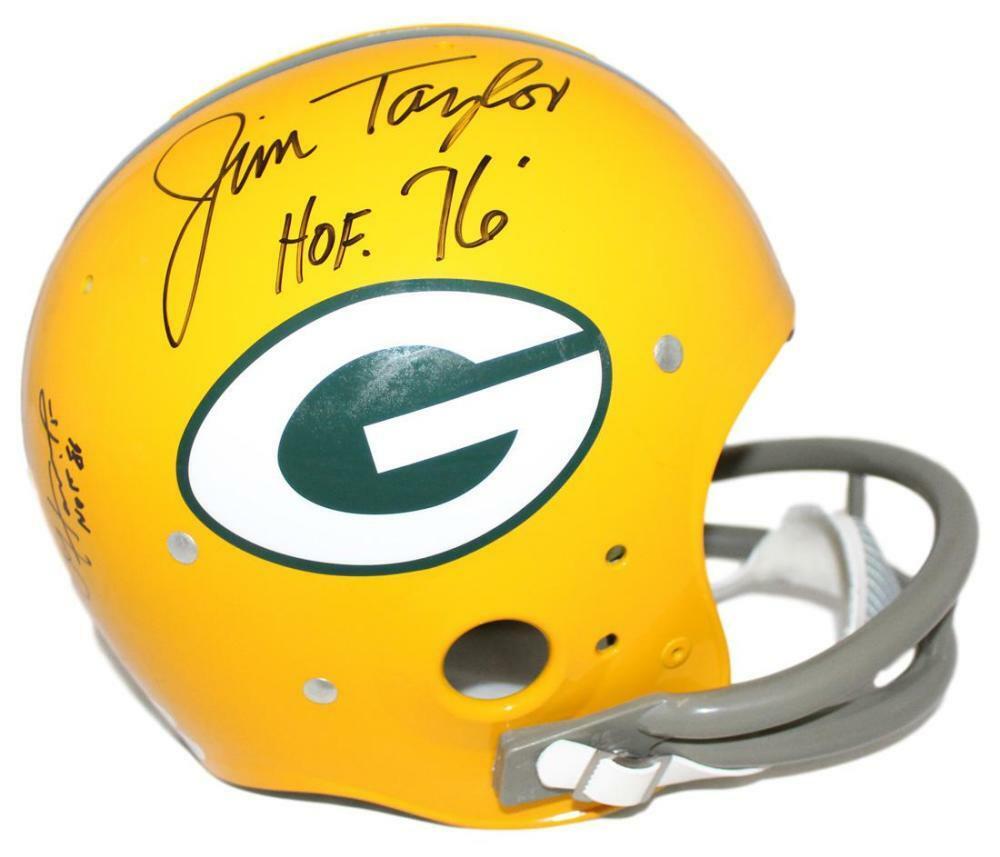 Jim Taylor Paul Hornung & Boyd Dowler Autographed Packers TK