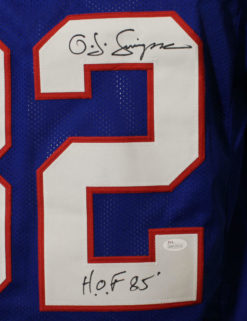 O.J. Simpson Autographed/Signed Buffalo Bills XL Blue Jersey HOF JSA 22306