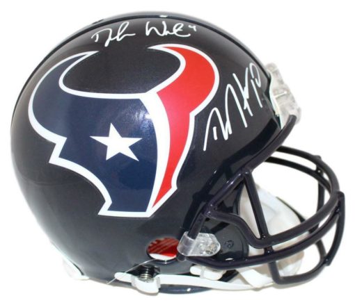 Deshaun Watson & Deandre Hopkins Signed Houston Texans Proline Helmet JSA 22318