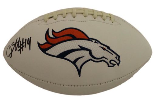 Courtland Sutton Autographed/Signed Denver Broncos Logo Football JSA 22334