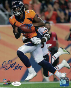 Courtland Sutton Autographed/Signed Denver Broncos 8x10 Photo JSA 22336