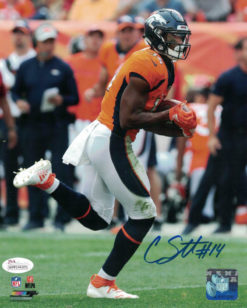 Courtland Sutton Autographed/Signed Denver Broncos 8x10 Photo JSA 22337