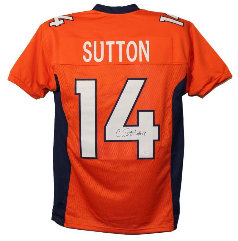 Courtland Sutton Autographed/Signed Denver Broncos Orange XL Jersey JSA 22338