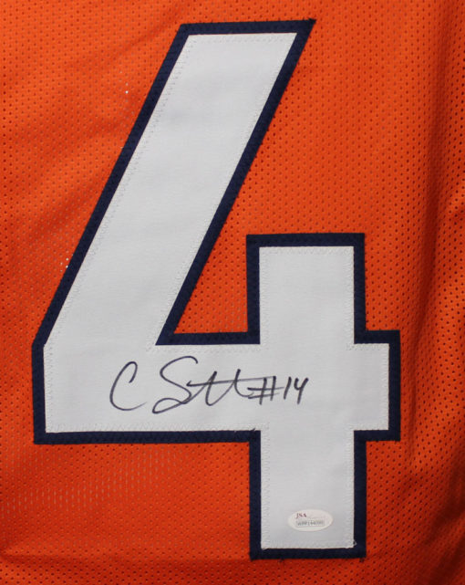 Courtland Sutton Autographed/Signed Denver Broncos Orange XL Jersey JSA 22338