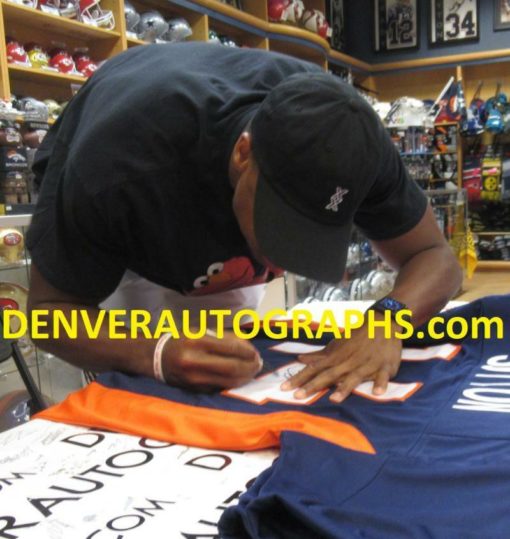 Courtland Sutton Autographed/Signed Denver Broncos Blue XL Jersey JSA 22339