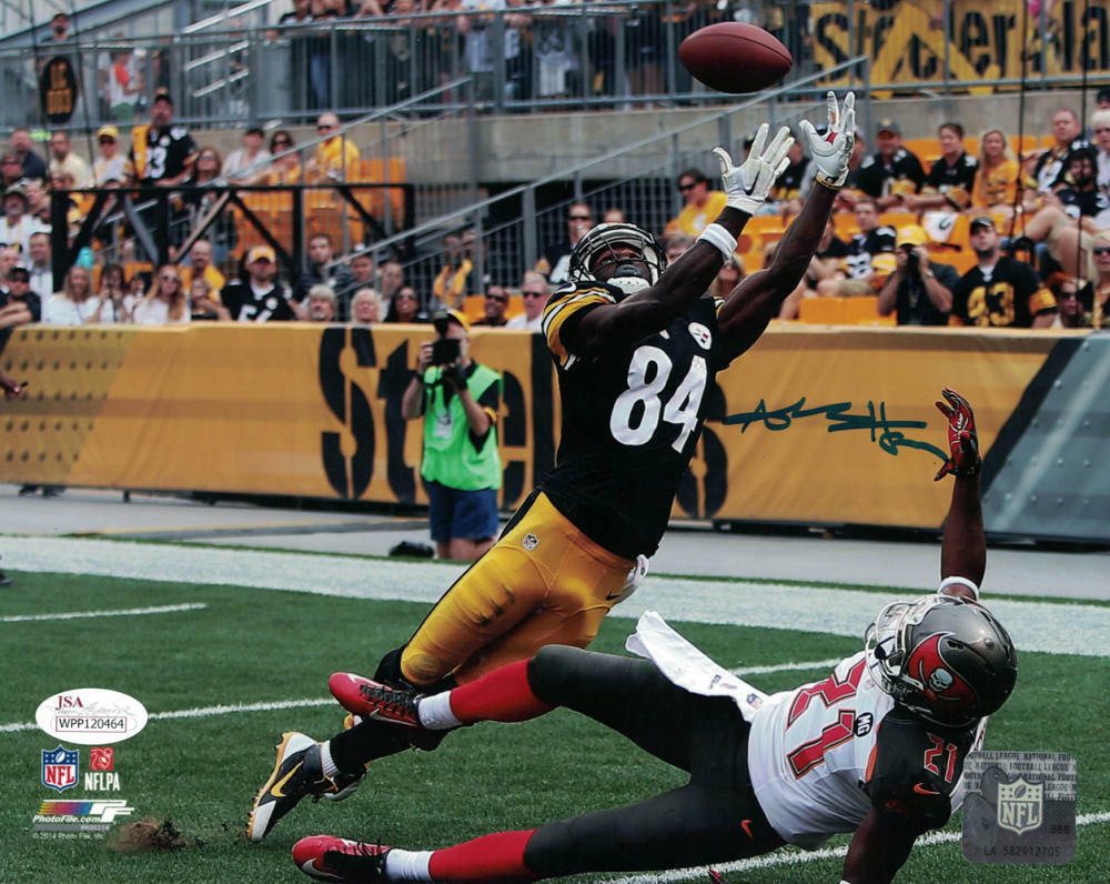 Antonio Brown Autographed/Signed Pittsburgh Steelers 8×10 Photo JSA
