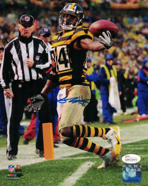 Antonio Brown Autographed/Signed Pittsburgh Steelers 8x10 Photo JSA 22344