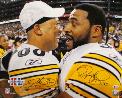 Jerome Bettis & Hines Ward Signed Pittsburgh Steelers 16x20 Photo BAS 22351 PF