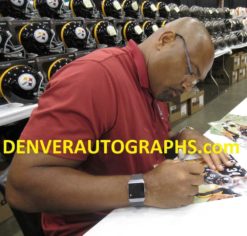 Dermontti Dawson Autographed/Signed Pittsburgh Steelers 8x10 Photo HOF BAS 22352