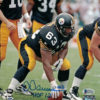 Dermontti Dawson Autographed/Signed Pittsburgh Steelers 8x10 Photo HOF BAS 22352