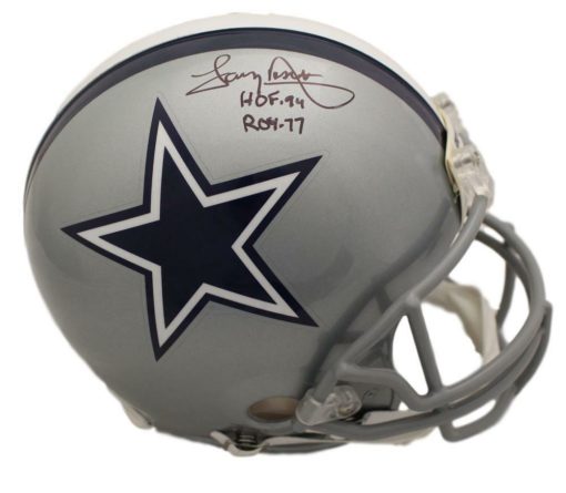 Tony Dorsett Autographed/Signed Dallas Cowboys Proline Helmet 2 Insc JSA 22356