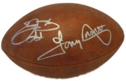 Tony Dorsett & Emmitt Smith Signed Dallas Cowboys Official Football BAS 22358