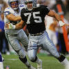 Howie Long Autographed/Signed Oakland Raiders 16x20 Photo BAS 22369