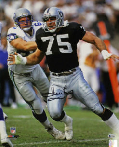 Howie Long Autographed/Signed Oakland Raiders 16x20 Photo BAS 22369