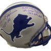 Barry Sanders Autographed/Signed Detroit Lions Proline Helmet 4 Insc JSA 22379