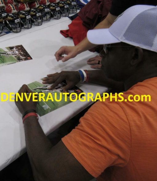 Deion Sanders Autographed/Signed Dallas Cowboys 8x10 Photo JSA 22383