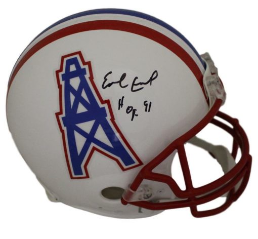 Earl Campbell Autographed/Signed Houston Oilers Proline Helmet HOF JSA 22396
