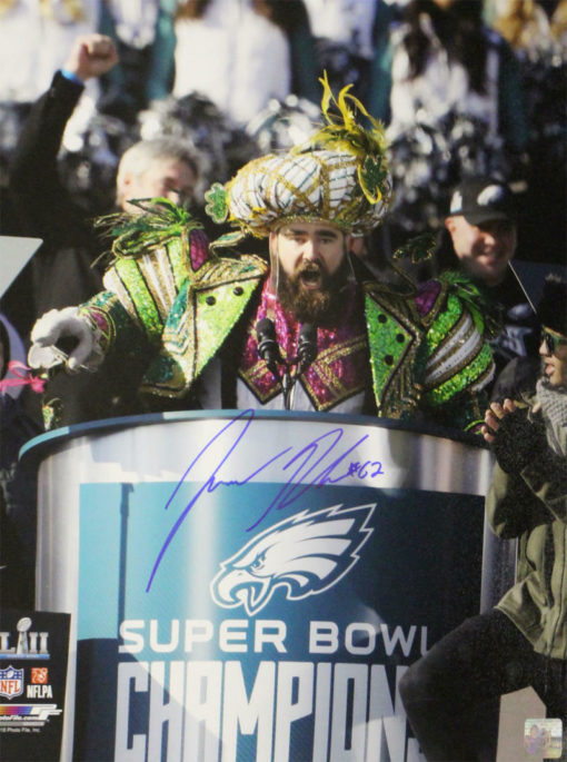 Jason Kelce Autographed/Signed Philadelphia Eagles 16x20 Photo BAS 22398 PF