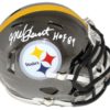 Mel Blount Autographed Pittsburgh Steelers Chrome Mini Helmet JSA 22417