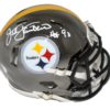 Jack Lambert Autographed/Signed Pittsburgh Steelers Chrome Mini Helmet JSA 22420