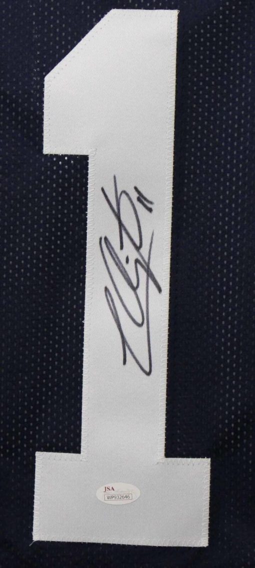 Lavar Arrington Autographed/Signed Penn State XL Blue Jersey JSA 22431