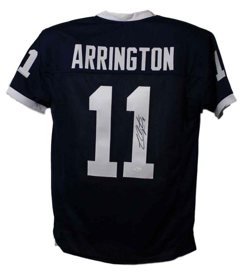Lavar Arrington Autographed Signed Penn State XL Blue Jersey JSA