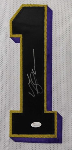 Michael Crabtree Autographed/Signed Baltimore Ravens XL White Jersey JSA 22436