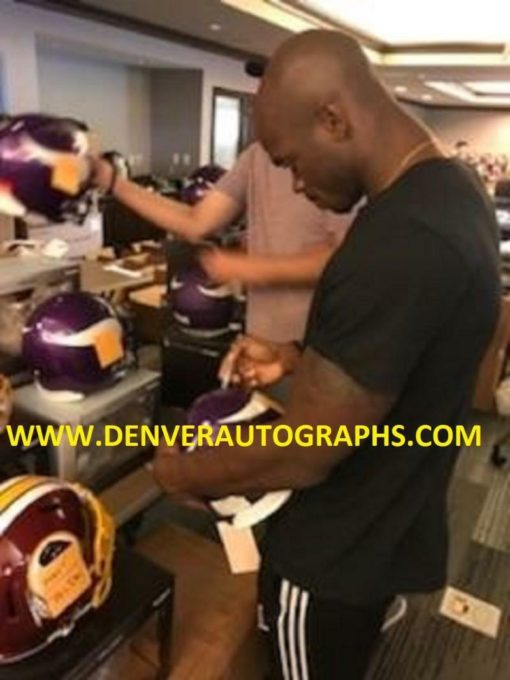 Adrian Peterson Autographed/Signed Minnesota Vikings Proline Helmet BAS 22448