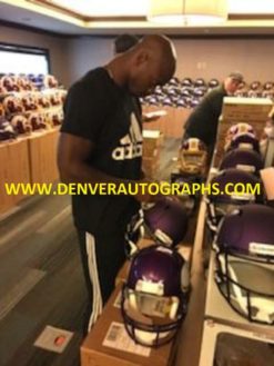 Adrian Peterson Autographed Minnesota Vikings Speed Proline Helmet BAS 22458