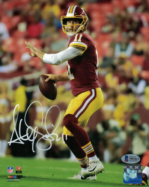 Alex Smith Autographed/Signed Washington Redskins 8x10 Photo BAS 22467