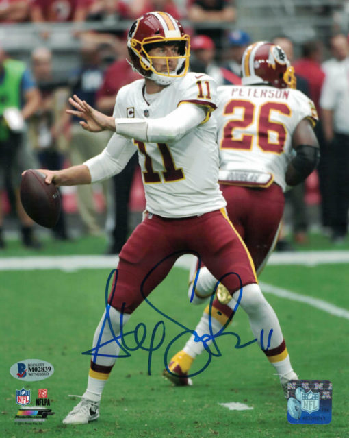 Alex Smith Autographed/Signed Washington Redskins 8x10 Photo BAS 22468