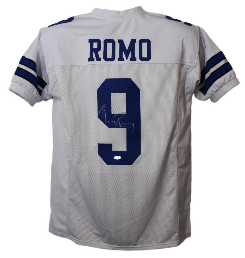 autographed tony romo jersey