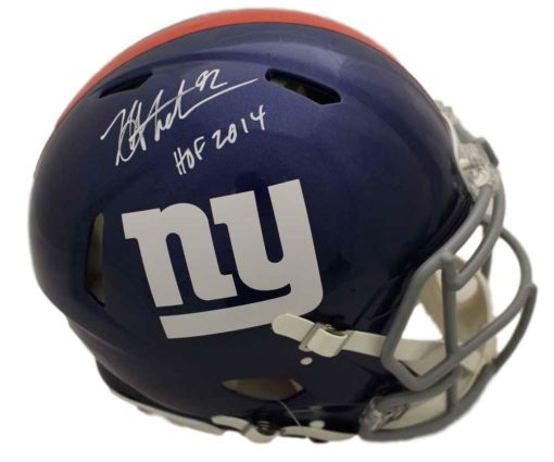 Michael Strahan Signed New York Giants Speed Proline Helmet HOF JSA 22496